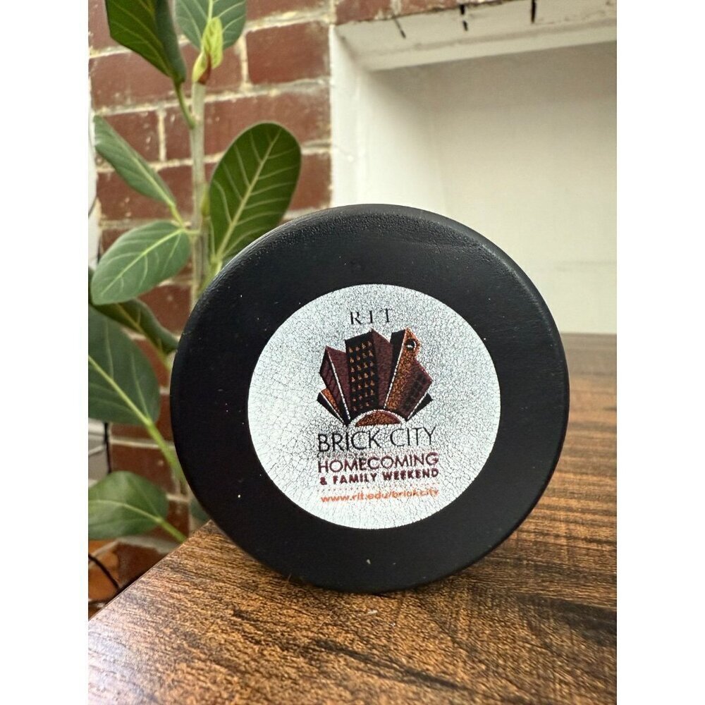 RIT hockey foam puck